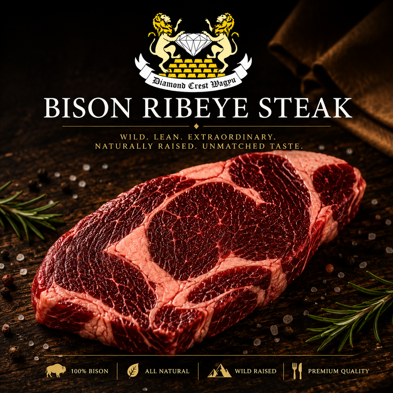 Bison Ribeye Steak